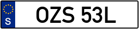 Trailer License Plate